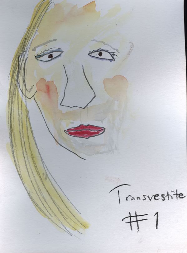 My first attempt at a transvestite - not sure what I was thinking here
